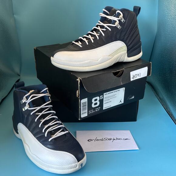 Air Jordan 12 Retro 'Obsidian' 2012 sz m8.5 - Picture 1 of 16